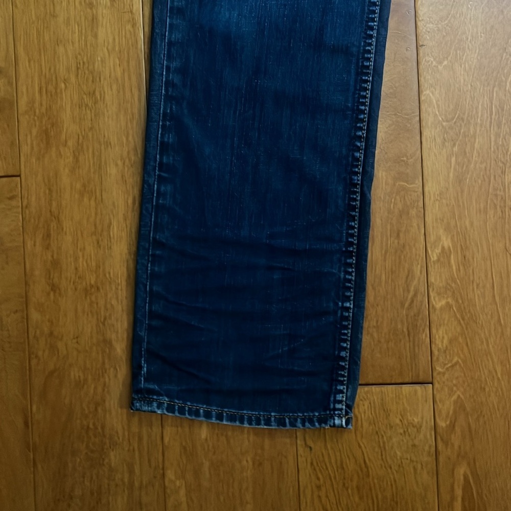 American Eagle Outfitters Y2K Men’s Blue Slim Straight Jeans Size 31 / 32 Casual - Picture 7 of 12